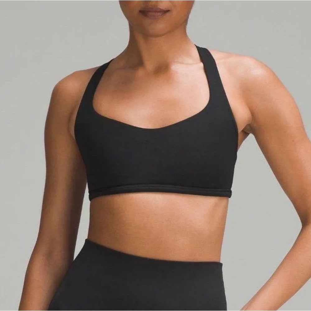 black lululemon free to be bra